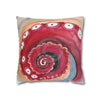 Red Octopus Kraken Tentacles Acrylic Art Spun Polyester Square Pillow Case Home Decor