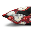 Red Octopus Kraken Tentacles Ink Black Art Spun Polyester Square Pillow Case Home Decor