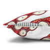 Red Octopus Kraken Tentacles Ink White Art Spun Polyester Square Pillow Case Home Decor