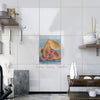 Red Pacific Octopus Watercolor Ink Art Ceramic Photo Tile Home Decor
