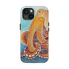 Red Pacific Octopus Watercolor Ink Art Mate Tough Phone Cases Case