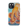 Red Pacific Octopus Watercolor Ink Art Mate Tough Phone Cases Case