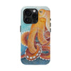 Red Pacific Octopus Watercolor Ink Art Mate Tough Phone Cases Case