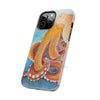 Red Pacific Octopus Watercolor Ink Art Mate Tough Phone Cases Case