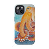 Red Pacific Octopus Watercolor Ink Art Mate Tough Phone Cases Case