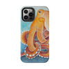 Red Pacific Octopus Watercolor Ink Art Mate Tough Phone Cases Case