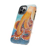Red Pacific Octopus Watercolor Ink Art Mate Tough Phone Cases Case