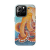 Red Pacific Octopus Watercolor Ink Art Mate Tough Phone Cases Case