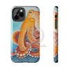 Red Pacific Octopus Watercolor Ink Art Mate Tough Phone Cases Iphone 11 Pro Case