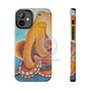 Red Pacific Octopus Watercolor Ink Art Mate Tough Phone Cases Iphone 12 Mini Case