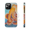 Red Pacific Octopus Watercolor Ink Art Mate Tough Phone Cases Iphone 12 Pro Max Case