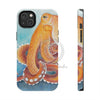 Red Pacific Octopus Watercolor Ink Art Mate Tough Phone Cases Iphone 14 Plus Case