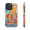Red Pacific Octopus Watercolor Ink Art Mate Tough Phone Cases Iphone 14 Pro Max Case