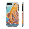 Red Pacific Octopus Watercolor Ink Art Mate Tough Phone Cases Iphone 7 Plus 8 Case