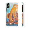 Red Pacific Octopus Watercolor Ink Art Mate Tough Phone Cases Iphone X Case