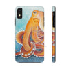 Red Pacific Octopus Watercolor Ink Art Mate Tough Phone Cases Iphone Xr Case