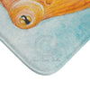Red Pacific Octopus Watercolor Ink Ii Art Bath Mat Home Decor