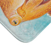 Red Pacific Octopus Watercolor Ink Ii Art Bath Mat Home Decor