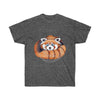 Red Panda Bear Ink Art Dark Unisex Ultra Cotton Tee Heather / S T-Shirt