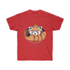 Red Panda Bear Ink Art Dark Unisex Ultra Cotton Tee / S T-Shirt