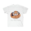 Red Panda Bear Ink Art Ultra Cotton Tee White / S T-Shirt