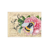 Save Our Bees! Bumble Bee Watercolor Peony Art Ceramic Photo Tile 6 × 8 / Matte Home Decor