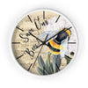 Save Our Bees Music Vintage Watercolor Art Wall Clock White / Black 10 Home Decor