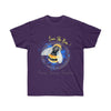 Save The Bees! Watercolor Ink Splash Art Dark Unisex Ultra Cotton Tee Purple / S T-Shirt