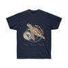 Save The Sea Turtles Art Dark Unisex Ultra Cotton Tee Navy / S T-Shirt
