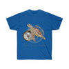 Save The Sea Turtles Art Dark Unisex Ultra Cotton Tee Royal / S T-Shirt