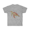 Sea Turtle Art Ultra Cotton Tee Sport Grey / S T-Shirt