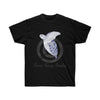 Sea Turtle Blue Purple Ink Watercolor Art Dark Unisex Ultra Cotton Tee Black / S T-Shirt