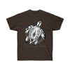 Sea Turtle Tribal Tattoo Ink Art Dark Unisex Ultra Cotton Tee Chocolate / S T-Shirt