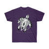 Sea Turtle Tribal Tattoo Ink Art Dark Unisex Ultra Cotton Tee Purple / S T-Shirt