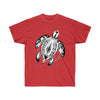 Sea Turtle Tribal Tattoo Ink Art Dark Unisex Ultra Cotton Tee Red / S T-Shirt