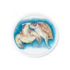 Sea Turtles Love Cameo Watercolor Art Die-Cut Magnets 2 X / 1 Pc Home Decor
