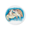 Sea Turtles Love Cameo Watercolor Art Die-Cut Magnets 6 × / 1 Pc Home Decor