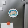 Sea Turtles Love Cameo Watercolor Art Die-Cut Magnets Home Decor