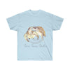 Sea Turtles Love Watercolor Art Ultra Cotton Tee Light Blue / S T-Shirt