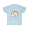 Sea Turtles Love Watercolor Art Ultra Cotton Tee Light Blue / S T-Shirt