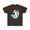 Seahorse Bat Whimsical Fantasy Ink Art Dark Unisex Ultra Cotton Tee Chocolate / S T-Shirt