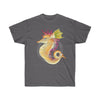 Seahorse Lady Orange Magenta Art Dark Unisex Ultra Cotton Tee Charcoal / S T-Shirt