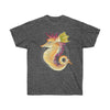 Seahorse Lady Orange Magenta Art Dark Unisex Ultra Cotton Tee Heather / S T-Shirt