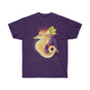 Seahorse Lady Orange Magenta Art Dark Unisex Ultra Cotton Tee Purple / S T-Shirt
