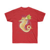 Seahorse Lady Orange Magenta Art Dark Unisex Ultra Cotton Tee Red / S T-Shirt