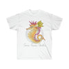 Seahorse Lady Orange Magenta Art Ultra Cotton Tee White / S T-Shirt