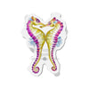 Seahorse Love Orange Purple Ink Watercolor Art Die-Cut Magnets 4 X / 1 Pc Home Decor