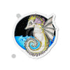 Seahorse Sea-Bat Whimsical Fantasy Ink Art Die-Cut Magnets 2 X / 1 Pc Home Decor