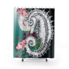 Seahorse Vintage Pink Roses Aqua Shower Curtains 71 X 74 Home Decor