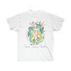 Seahorses And Algae Watercolor Art Ultra Cotton Tee White / S T-Shirt
